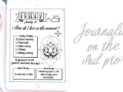 Journaling on the iPad