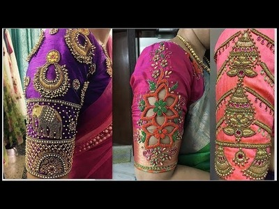 Latest Bridal Pattu Saree Blouse Designs | Designer Saree Blouses
