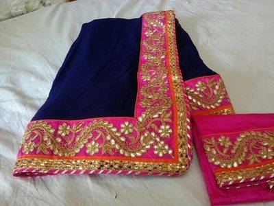 Latest designer gotta patti work sarees with price.fashion9tv.price:1550.-