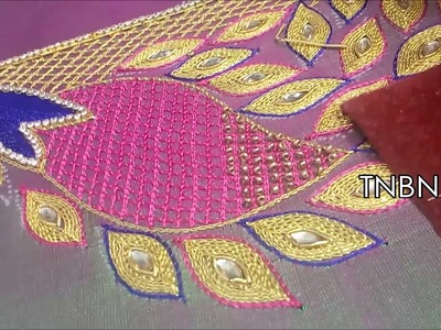 Latest maggam work blouse designs | basic embroidery stitches | designer blouses diwali