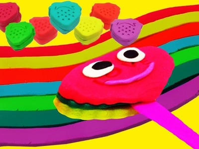 Learn Colors with Play Doh Strawberry Molds Fun & Creative for Kids
