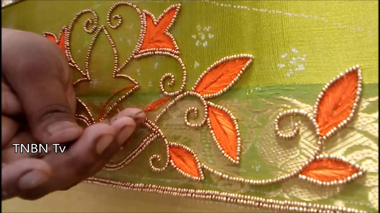 Maggam work tutorial for beginners latest maggam work blouse designs Maggam work tutorial for beginners latest maggam work blouse designs