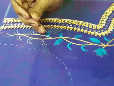 Making. Designing of Beautiful Maggam work blouse