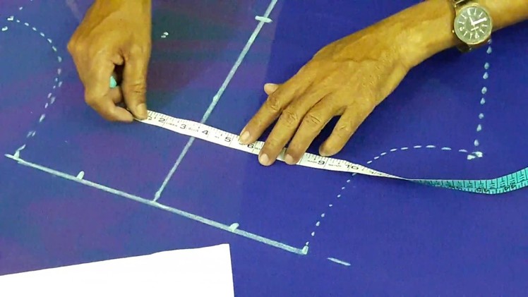 Marking the Measurements of Fabric before Working