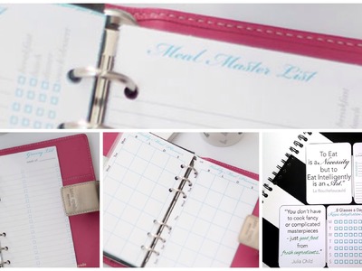 Meal Planning in a Filofax | Save Money & Manage Your Health!