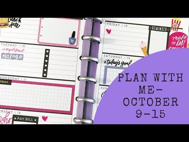 Mini Plan with Me- October 9-15