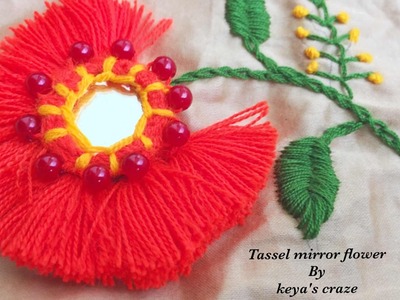 Mirror tassel flower.Keya's craze hand embroidery-27