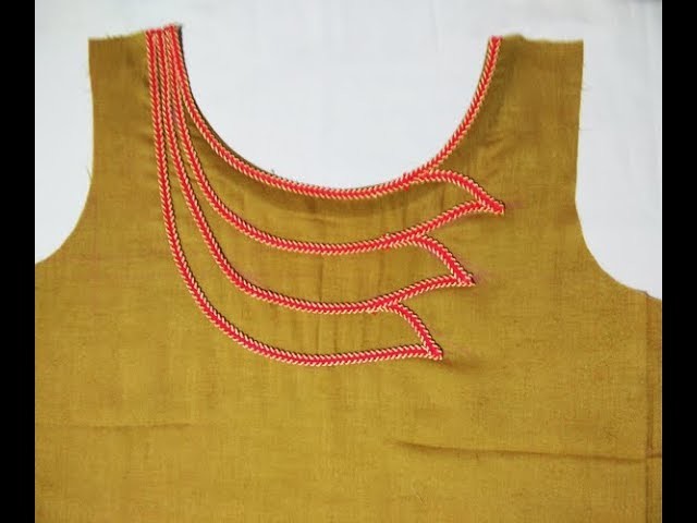 New Boat Neck Design | Latest Kurti neck design | cutting and stitching