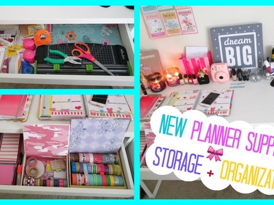 NEW Planner Supplies Storage + Organization! | 2015
