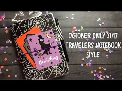???? OCTOBER DAILY 2017 TRAVELERS NOTEBOOK STYLE ????