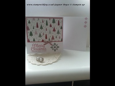 One sheet wonder 10 cards  using be merry DSP Stampin up