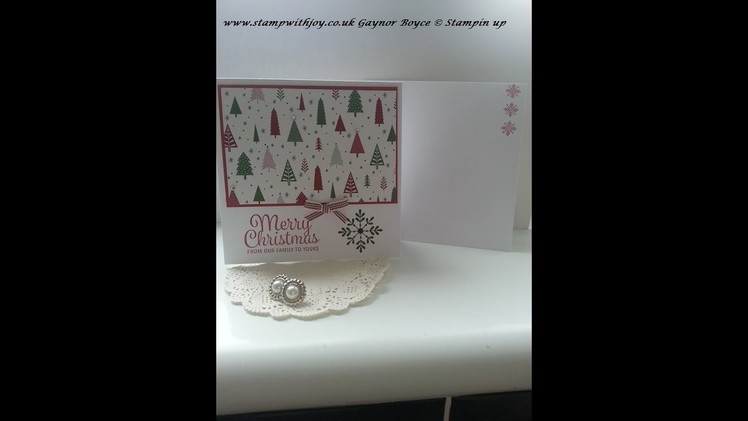 One sheet wonder 10 cards  using be merry DSP Stampin up