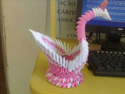 Origami 3d cisne
