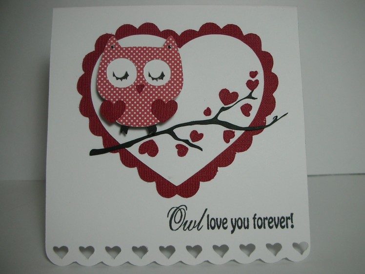 Owl Love you Forever Valentine's Day card