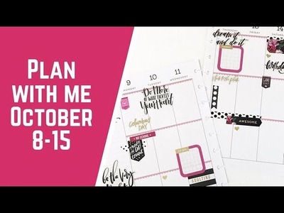 Plan with Me- Classic Happy Planner- October 8-15