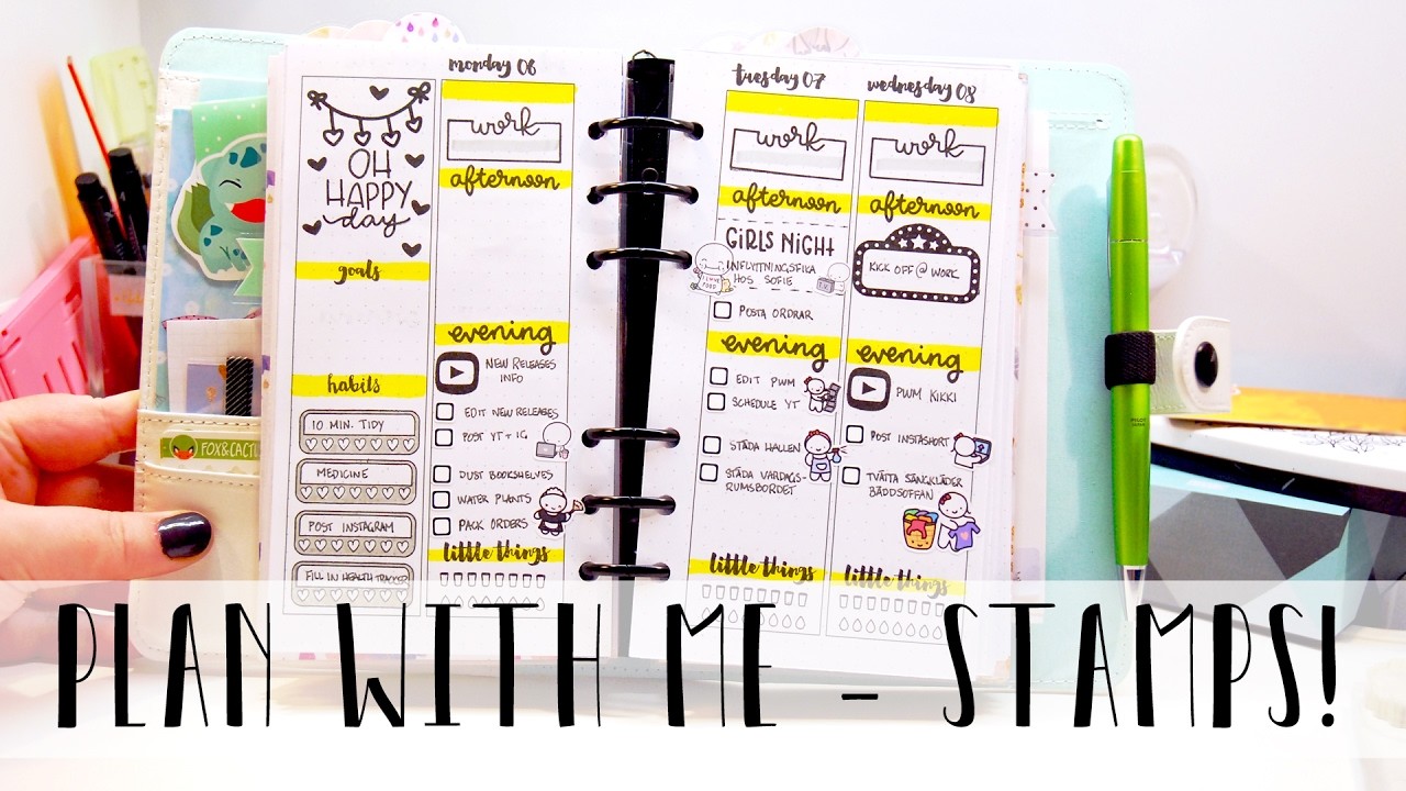 Plan with Me. Kikki.K Medium. Stamps and pens!