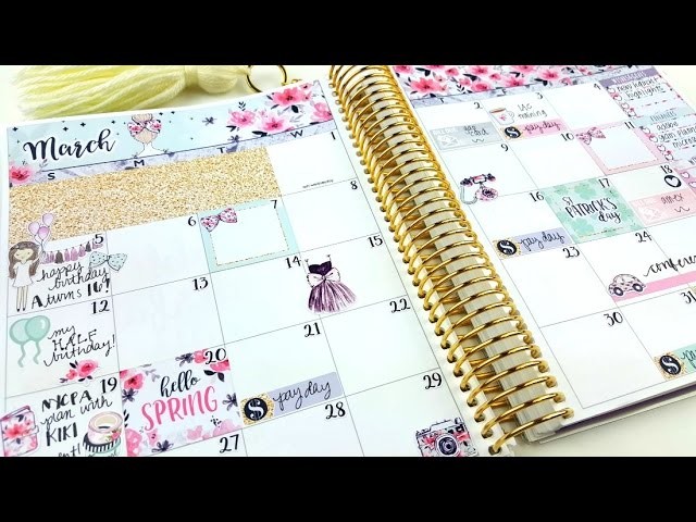 Plan with Me: March Monthly ft. Hello Petite Paper!