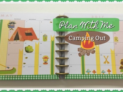 PLAN WITH ME | MONTHLY SPREAD | Camper Theme