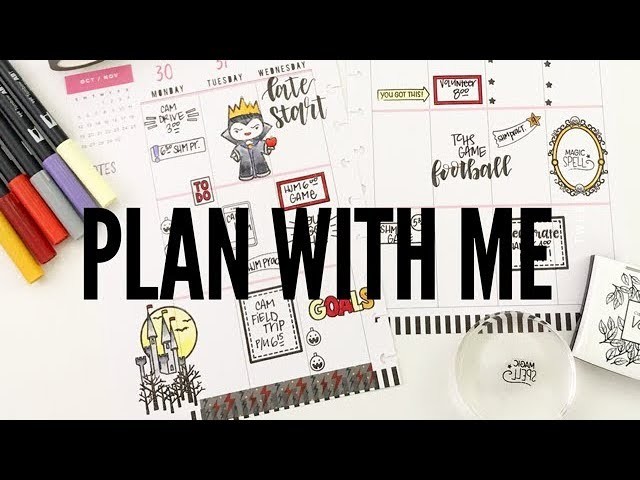 Plan With Me: October 30-November5, 2017 [All Stamping and fun in the Create 365 Happy Planner®]