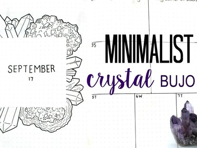 Plan with me September 2017 - Minimalist Bullet Journal Setup | morenatasharose