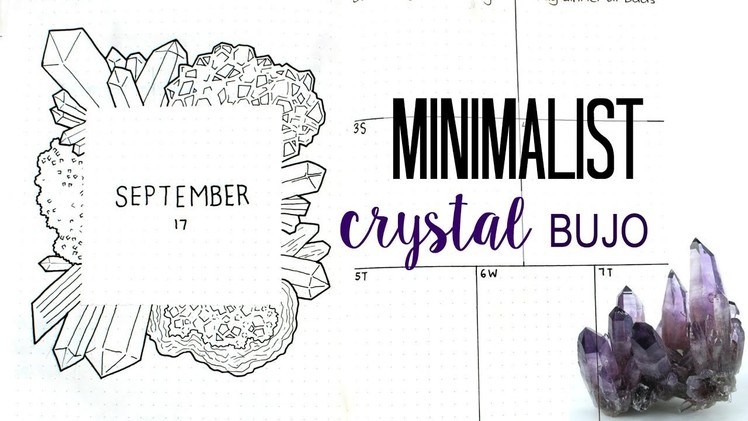Plan with me September 2017 - Minimalist Bullet Journal Setup | morenatasharose