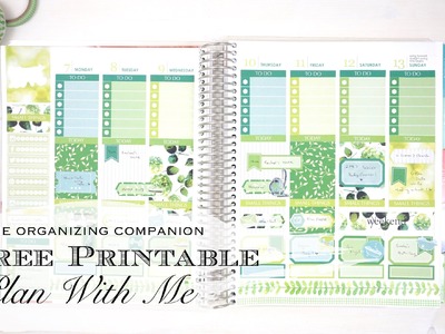 Plan With Me with FREE Printable Planner Stickers!