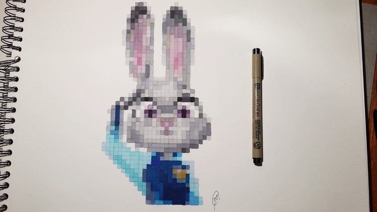 Realistic Pixel Art - Judy Hopps (Zootopia)