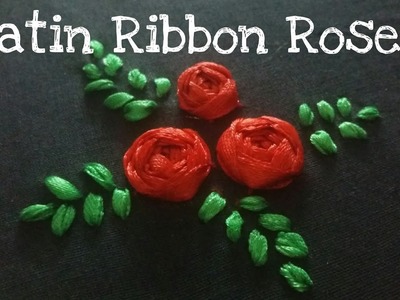 Satin Ribbon Roses (Embroidery Ribbon Work)