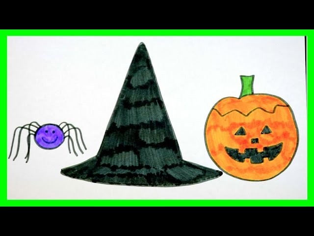 Speed Drawing Halloween Pictures (FOR KIDS)
