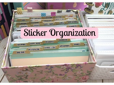Sticker Organization and Sticker Storage