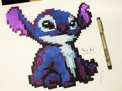 Stitch Drawing - Pixel Art
