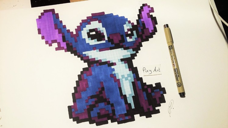 Stitch Drawing - Pixel Art