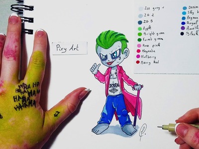 Suicid Squad Joker - Chibi Drawing