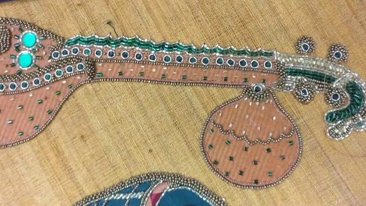 Thabala and Veena embroidery design process