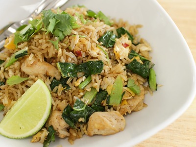 Thai Chicken Fried Rice Recipe ข้าวผัดไก่ - Hot Thai Kitchen