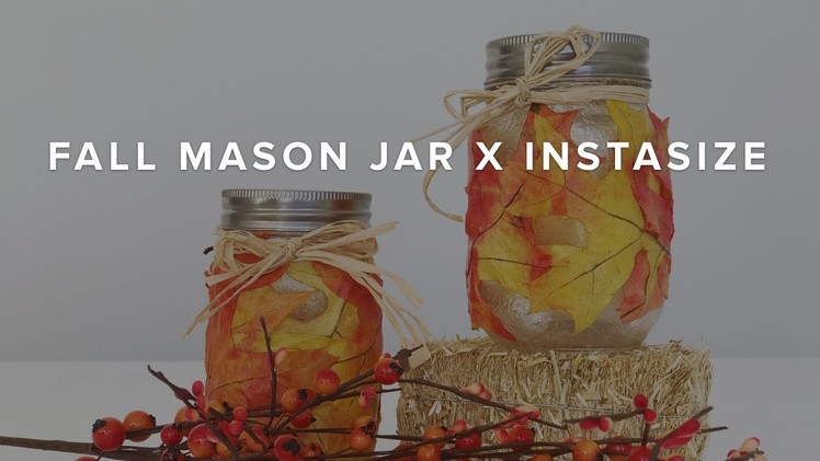 Thanksgiving Crafts - Fall Mason Jar