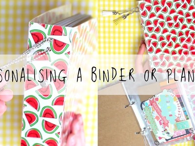 Tips on how to personalise a plain Binder.Planner! | MyGreenCow