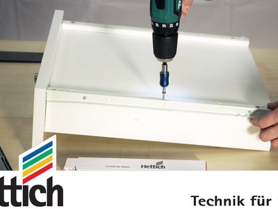 Upgrade your drawer: Changing roller runners to ball bearing slides. Do-It-Yourself with Hettich