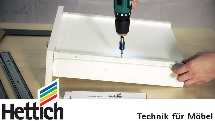 Upgrade your drawer: Changing roller runners to ball bearing slides. Do-It-Yourself with Hettich