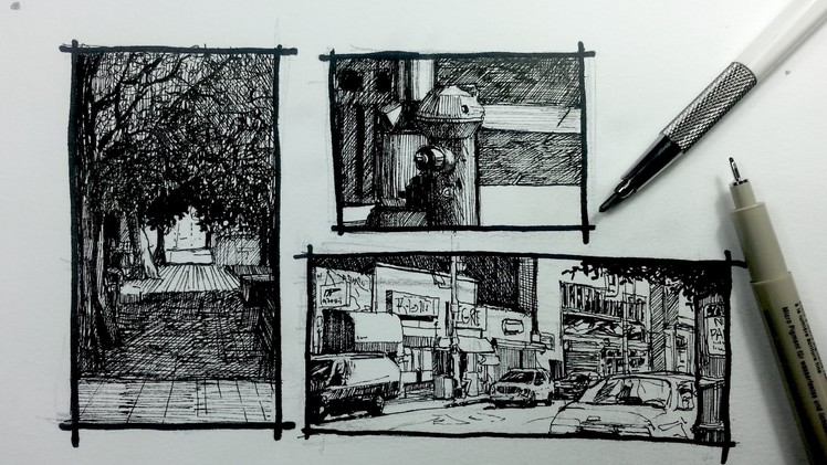Urban Sketching Series Pt 2 | 3 ways to frame your Scene
