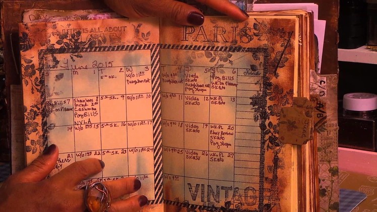 Vintage Journal and Planner All In One