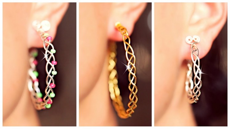 3 EASY braided earrings! | Earrings DIY | SIMPLE DIY