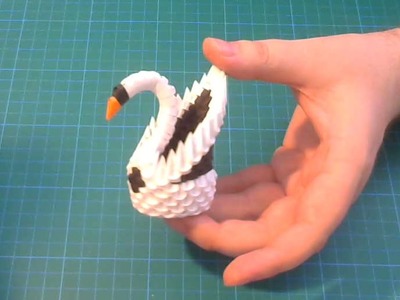 3D Origami small swan tutorial | DIY paper small swan