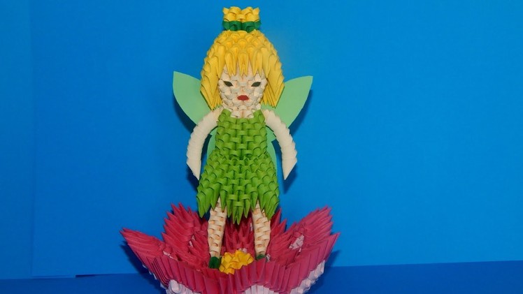 3D Origami  Tinker Bell Fairy tutorial part1 | DIY paper  Tinker Bell Fairy
