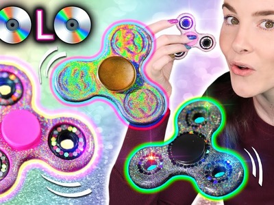 5 DIY REAL HOLO Fidget Spinners! *not clickbait*