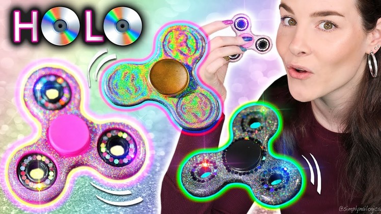 5 DIY REAL HOLO Fidget Spinners! *not clickbait*