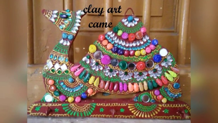 Art and craft items.paper art.clay art.handmade items at home.