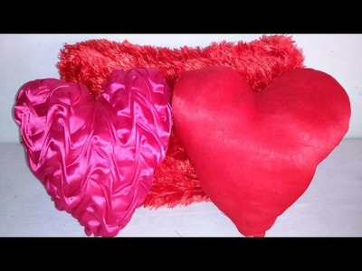 Cushion cover making DIY | how to make heart shaped cushion cover at home