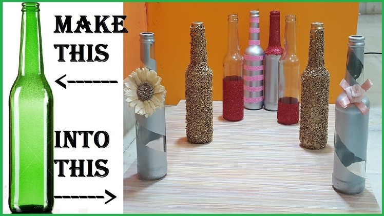 Decorative Bottles | Do It Yourself | Just Craft | Easy