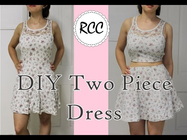 DIY 2 piece modified dress - Rachel's Craft Channel
